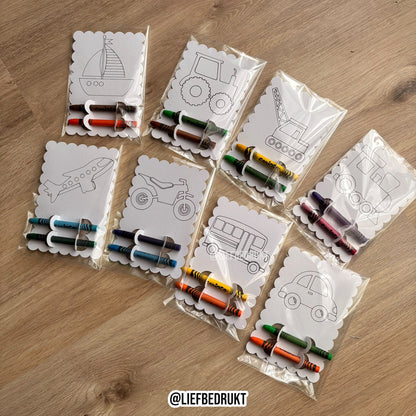 kleur traktatie - set van 8