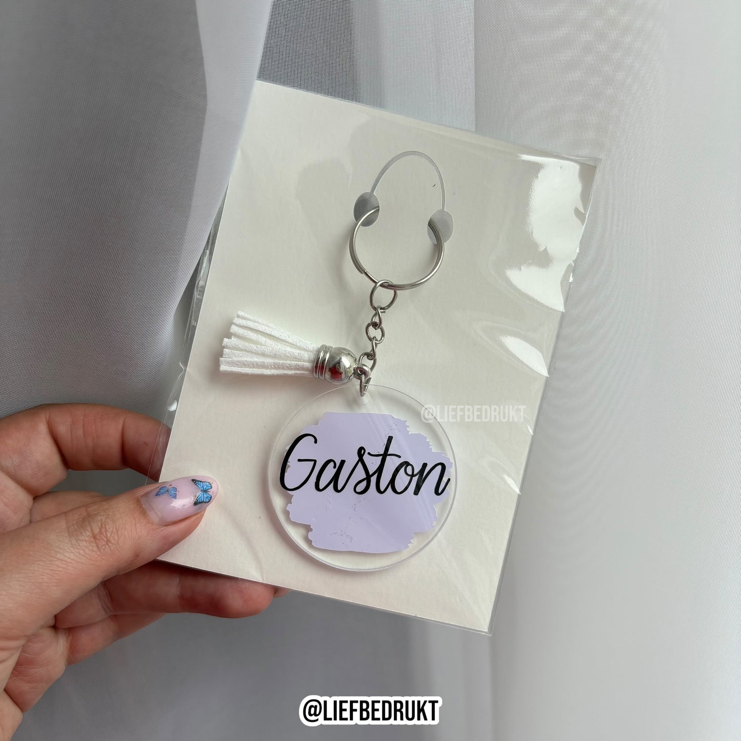 Gepersonaliseerde Acryl Sleutelhanger