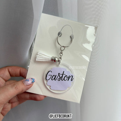 Gepersonaliseerde Acryl Sleutelhanger