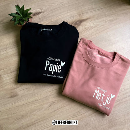 Sweater/hoodie allerliefste -naam- van...
