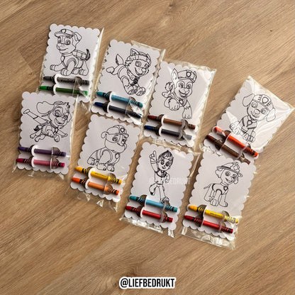 kleur traktatie - set van 8