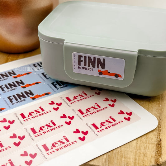 Gepersonaliseerde Naamstickers – Waterproof