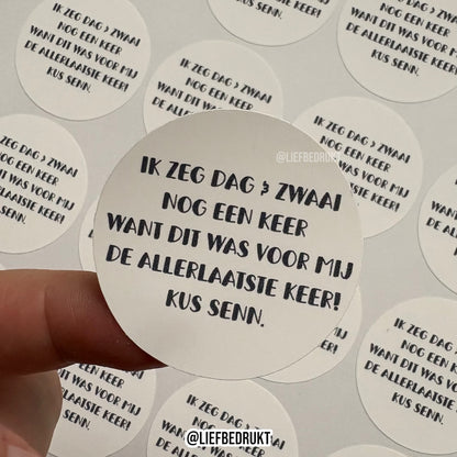 Geprinte sticker(s) naar wens