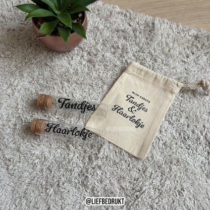 Setje - tandjes & haarlokje -