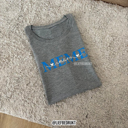 Meter t-shirt met naam/namen