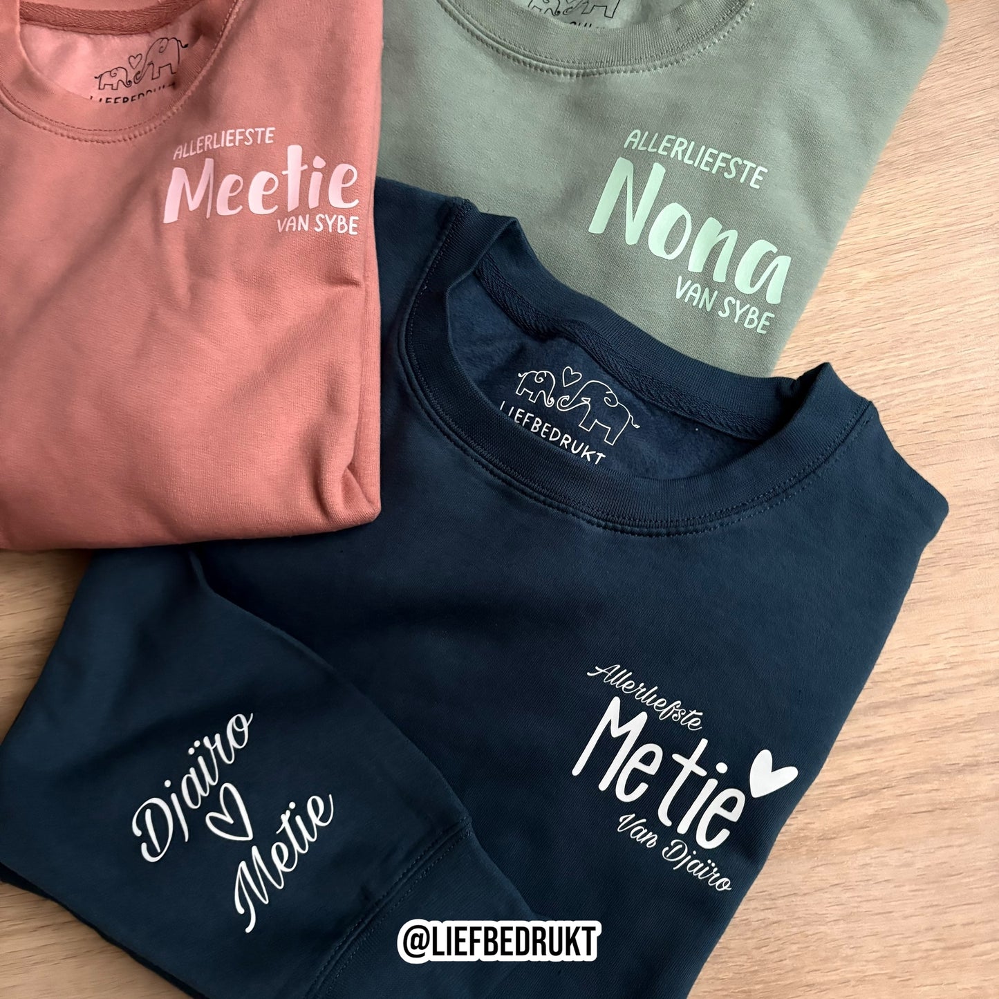 Sweater/hoodie allerliefste -naam- van...