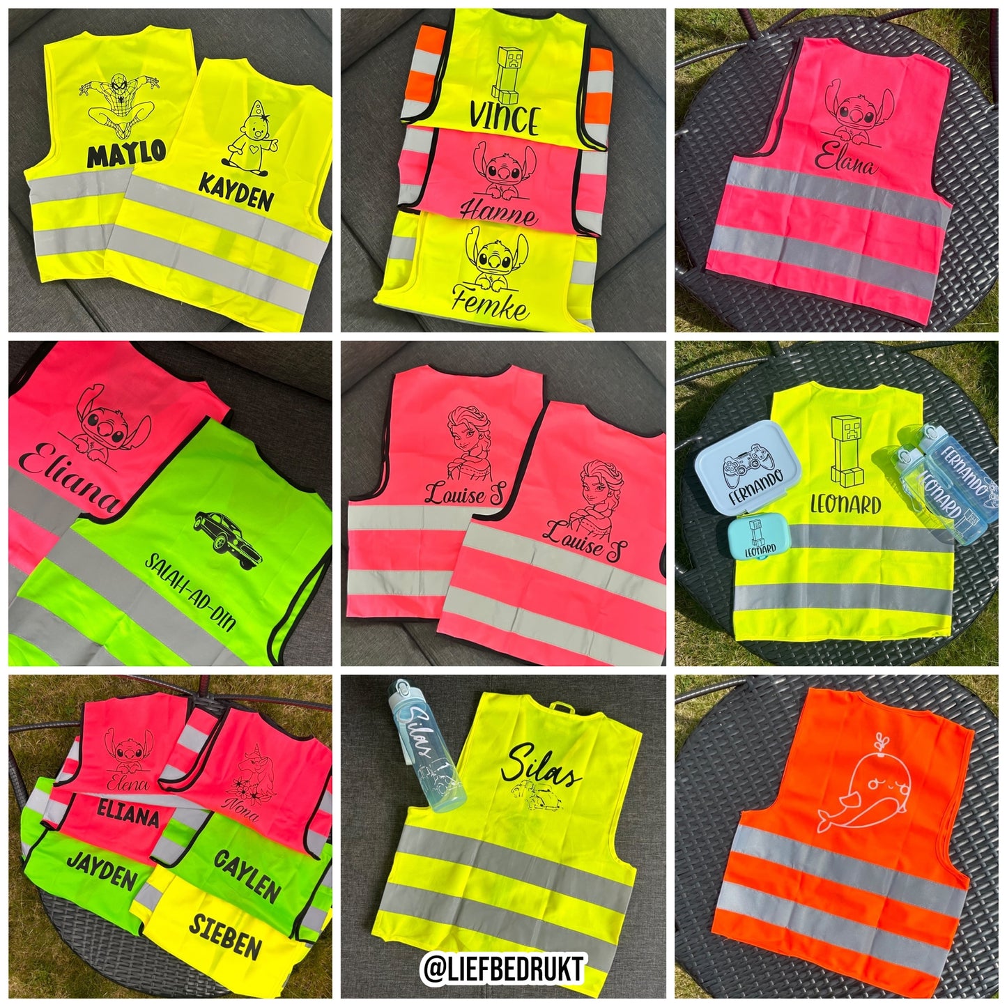 Gepersonaliseerde fluohesjes