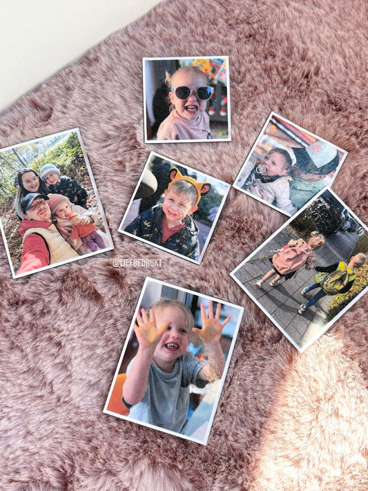 Rechthoek magneet met foto's (set van 4)