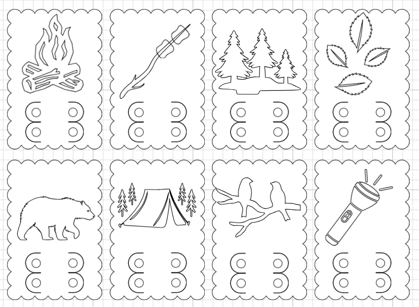 kleur traktatie - set van 8
