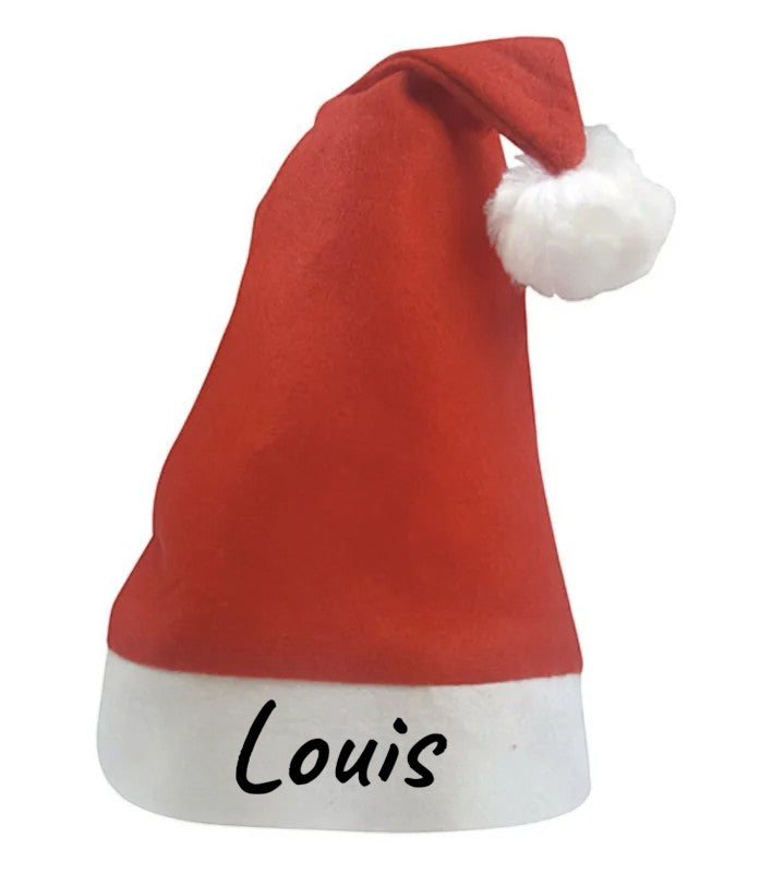 Kerstmuts met naam kind of volwassen