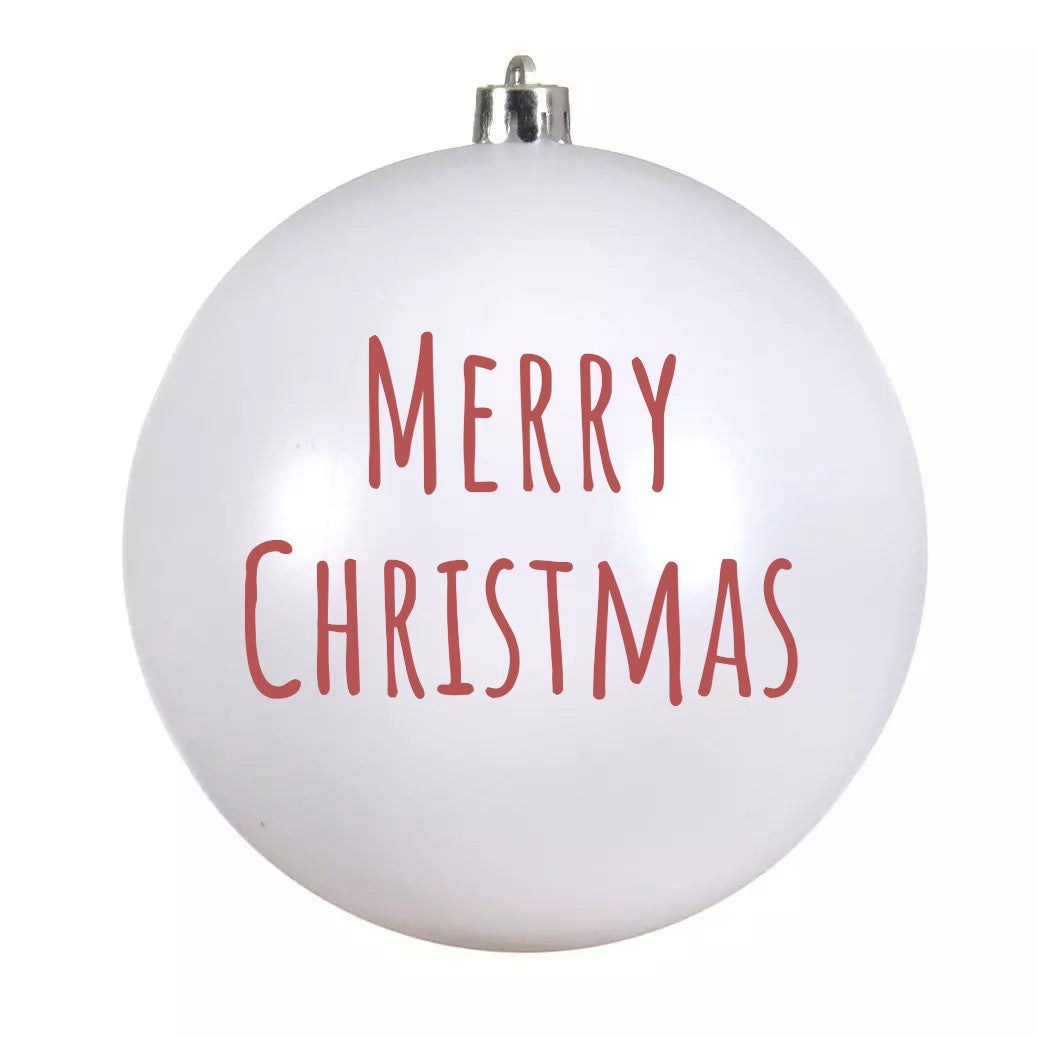 Gepersonaliseerde kerstbal – in rood, wit of goud