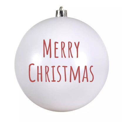 Gepersonaliseerde kerstbal – in rood, wit of goud