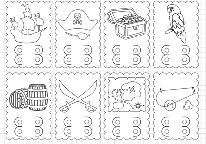 kleur traktatie - set van 8