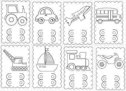 kleur traktatie - set van 8